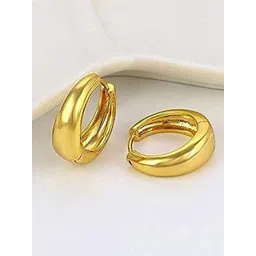 Teeragaj Unisex Stainless Steel Circular Shaped Hoop Earrings-picture-30
