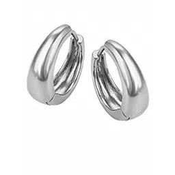 Teeragaj Unisex Stainless Steel Circular Shaped Hoop Earrings-picture-32