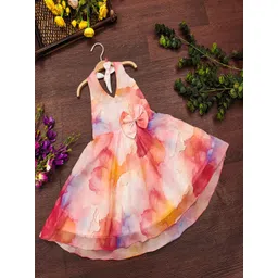 Tejam Floral Print Georgette Fit & Flare Dress-picture-26