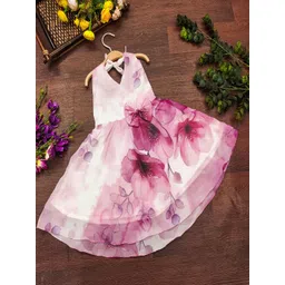 Tejam Floral Print Georgette Fit & Flare Dress-picture-13