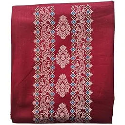 tejashvi Woolen Pashmina Unstitched Kurta and Pant Set with Embroidered Dupatta for Women - Weaving Print Salwar Suit Dress Material with Matching Weaved Shawl-picture-34