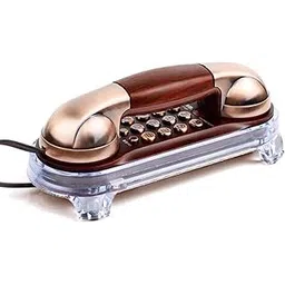 TelPal Small Size Trimline Corded Phone Antique Retro Wall Mounted Telephone Old Fashion Classic Vintage Telephone with Bottom Light for Desk/Wall Mount-picture-27