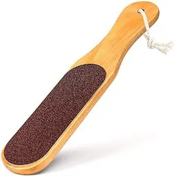 Temperia Double Sided Foot File Scrubber | Dead Skin & Callus Remover | Feet Scraper | Pedicure Tool with Wooden Handle-picture-55