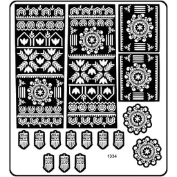 Temporary Tattoowala Full Hand Bridal Mehndi Stencil Sticker with Love Birds and Floral Art-picture-13