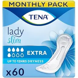 TENA Lady Slim Style| Incontinence Lady Extra Liners| Upto 12 Hrs Dryness| Bladder Control Pads| Triple Protection from leaks,odour and moisture| 10 Units × 6 | 60 Units-picture-11