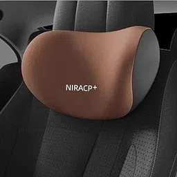 TENDULA Car Neck Rest Pillow for Head Rest Memory Foam Neck Support, Car Pillows and Cushions for Head & Neck Support in Travel for All Car Support (Brown)-picture-12