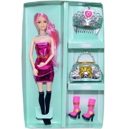 tenmar Collection Foldable Pink Doll Set For Girls (Pink) (Multicolor)-picture-39