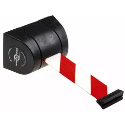 Tensator Black Plastic Retractable Barrier 4.6m Red White Tape, 897R-33-D3-picture-9