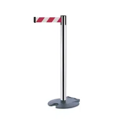 Tensator Chrome Plastic Retractable Barrier 2.3m Red White Tape, RB1-1P-D3-picture-49