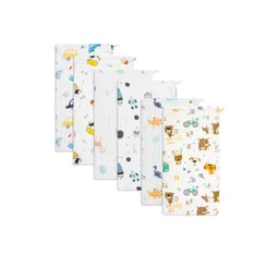 Teri Beri Kids Unisex Pack of 6 Baby Muslin Burp Cloth-picture-14