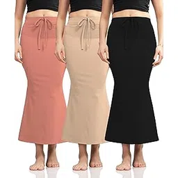 terrific style Combo Soft Lycra Blended Saree Shapewear for Women/Fishcut Fit Petticoat Saree Silhouette Shape Wear Dress for Saree-Pack of-3-picture-36