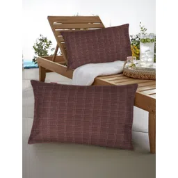 Tesmare Brown Set of 2 Velvet Rectangle Cushion Covers-picture-15