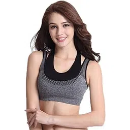tesmezy Women Racerback Sports Bras - High Impact Workout Gym Activewear Bra-picture-26