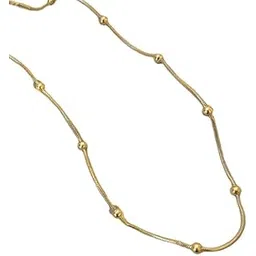 teulrip Anti Tarnish Subtle Gold Plated Chain – Stainless Steel Necklace for Girls & Women-picture-34