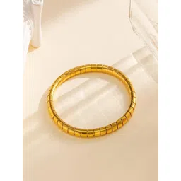 TEULRIP Stainless Steel Gold-Plated Anti Tarnish Bangle-Style Bracelet-picture-21
