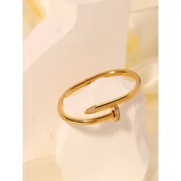 TEULRIP Stainless Steel Gold-Plated Anti Tarnish Cuff Bracelet-picture-17