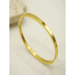 TEULRIP Stainless Steel Gold-Plated Anti Tarnish Kada Bracelet-picture-14