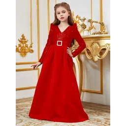 Texaso Premium Bell Sleeve Satin Maxi Dress-picture-55