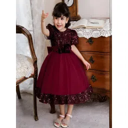 Texaso Premium Girls Polyester Dresses-picture-53