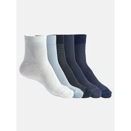 Texlon Men Pack Of 5 Odour Free Ankle-Length Socks-picture-10