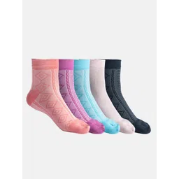 Texlon Women Pack of 5 Printed Ankle-Length Socks-picture-15