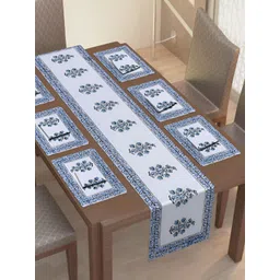 Texstylers 13 Pieces Printed Cotton Canvas Table Linen Sets-picture-10