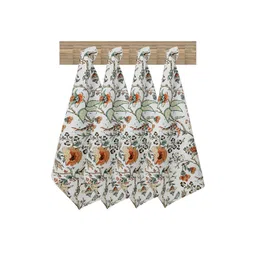 Texstylers 4 Pieces Brown & White Printed Cotton Kitchen Towels-image-34