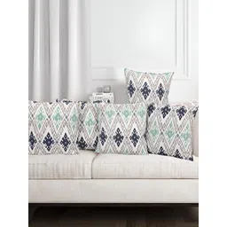 Texstylers Blue 5 Pieces Ethnic Motifs Square Cushion Covers-picture-34
