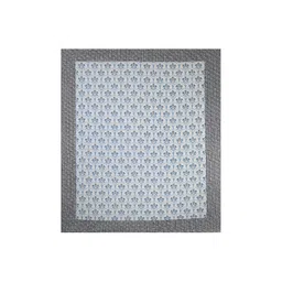 Texstylers Blue Floral 180 TC Cotton Queen Bedsheet with 2 Pillow Covers image 2