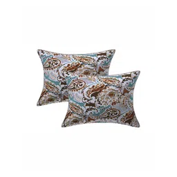 Texstylers Brown & Beige 2 Pieces Cotton Rectangle Cushion Covers-image-30