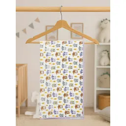 Texstylers Brown & White Cartoon Characters Printed Cotton 300 GSM Bath Towel-image-27