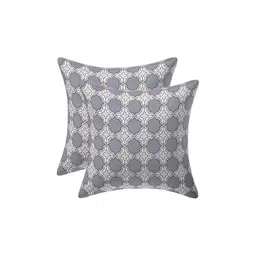 Texstylers Brown Set of 2 Abstract Square Cushion Covers-image-9