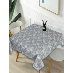Texstylers Grey Anti-Slip Cotton 2-Seater Table Cover-picture-23