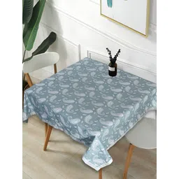 Texstylers Grey Anti-Slip Cotton 4-Seater Table Cover-picture-35