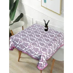 Texstylers Pink Ethnic Motifs Anti-Slip Cotton 2-Seater Table Cover-picture-41