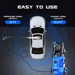 TEXUM 170 Bar 7.01 m (23 Ft) High Pressure Car Washer 2400 W, TX-500 image 5