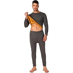 TFAOOSHIN | Mens | Thermal Set (Top and Bottom) | Russian Fleece Inside | Round Neck | Full Sleeves |-picture-53