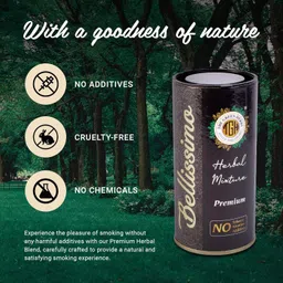 tgh- the green herbs- a place of herbal supplement Bellissimo Herbal Mixture, Tobacco & Nicotine free Blend, Tobacco Alternatives to Quit, Premium Flavour, Roll Your Own, 1 Pack, 1oz/30gm image 5