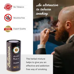 tgh- the green herbs- a place of herbal supplement Bellissimo Herbal Mixture, Tobacco & Nicotine free Blend, Tobacco Alternatives to Quit, Premium Flavour, Roll Your Own, 1 Pack, 1oz/30gm image 4