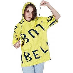 thalasi Pure Cotton Round Neck Longline Drop Shoulder Oversized Baggy Loose Fit Cool All Over Printed Peach Half Sleeve T-Shirts for Women & Girls,Summer Tshirts for Women & Girls-picture-36