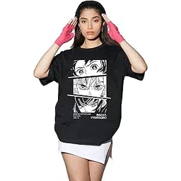 thalasi Women's Cartoon Oversized Fit T-Shirt-picture-13