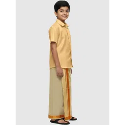 THANGAMAGAN Boys Striped Shirt image 5