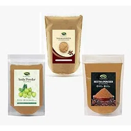 Thanjai Natural's Amla Shikakai Reetha Powder - Each 250g For Hair & Scalp Treatment-picture-42