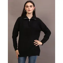 Thansmay Kleider Women Woollen Pullover with Applique Detail-picture-12