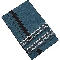 tharunsha elite Cotton Men's Single Dhoti -1.9 Mtrs Kerala Dhoti Big Border Set of 1-picture-55