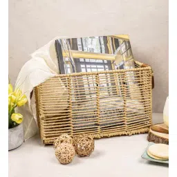 the 7th dekor Weave Natural Brown Jute Magazine Organizer-picture-10