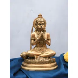 The Advitya Gold-Toned Hanuman Religious Idol Showpiece-picture-19