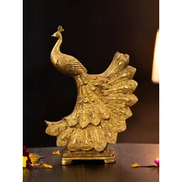 The Advitya Gold-Toned Peacock Figurine Showpiece-picture-37
