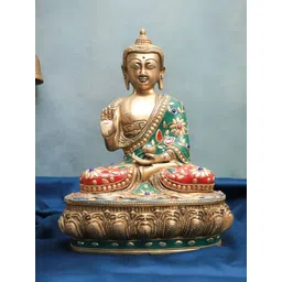 The Advitya Gold-Toned Religious Mosaic Buddha Idol Showpiece-picture-14