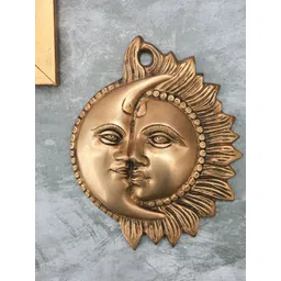 The Advitya Gold-Toned Sun Moon Religious Curio Showpiece-picture-24